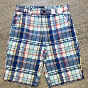 Boys Sz 10 Shorts NWT Adjustable Waist Plaid